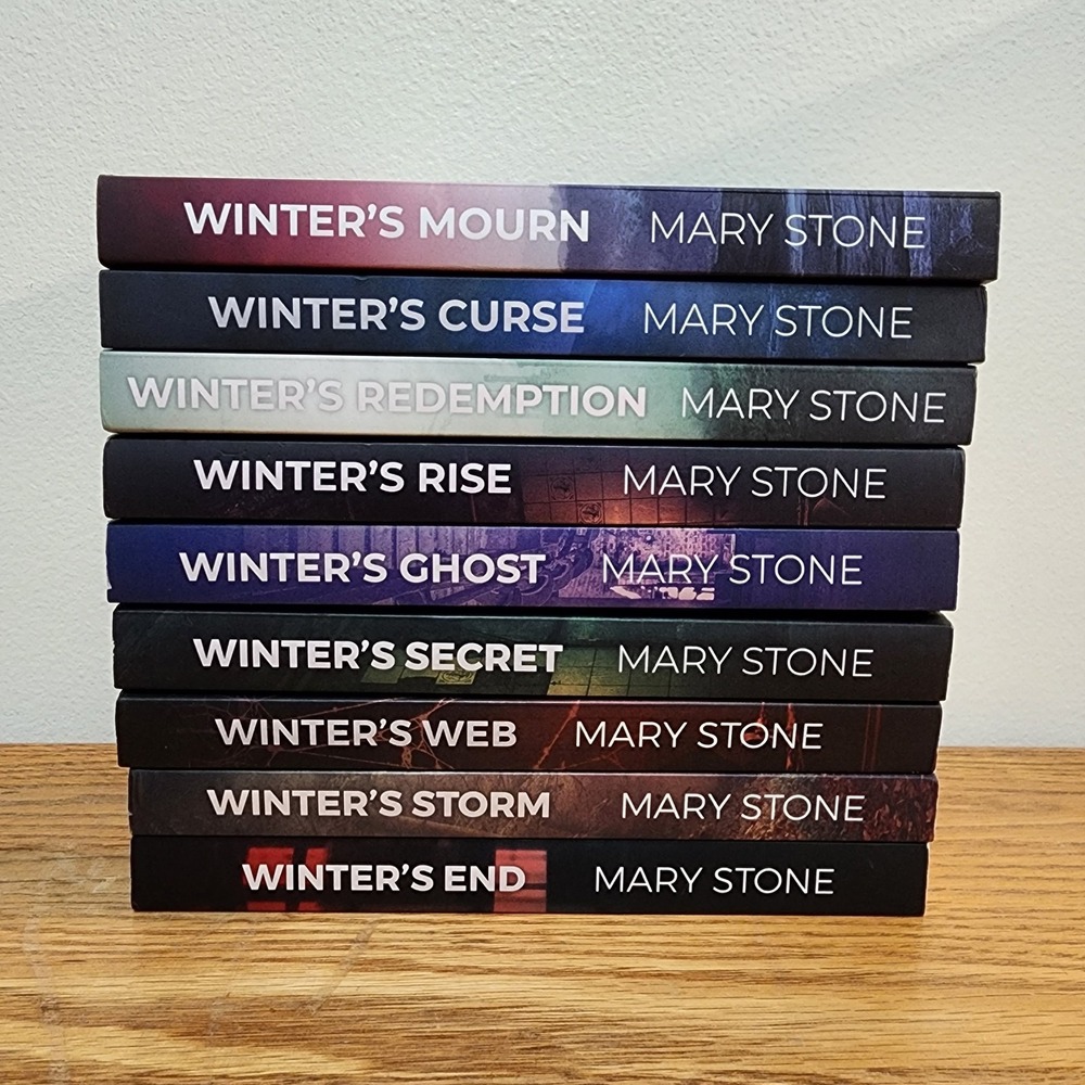 Mary Stone WINTER BLACK Book Series 1-9 Lot Paperback Suspense Mystery